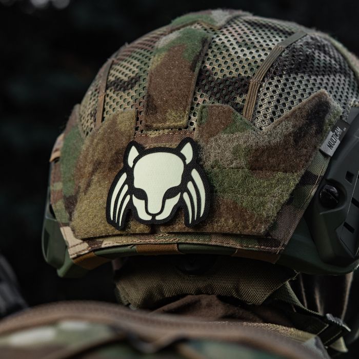 M-Tac нашивка Cat Predator Black/GID