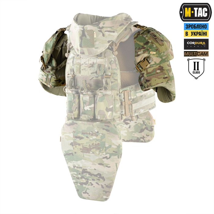 M-Tac плечовий захист з балістичними пакетами 2 клас (FMS) Ергономічний (Пара) Multicam