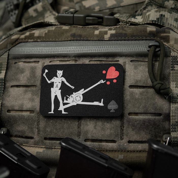 M-Tac нашивка прапор Чорна Борода Д-30 Black