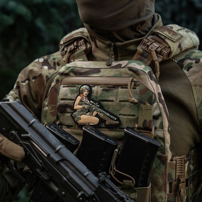 M-Tac нашивка Tactical girl №2 PVC MC
