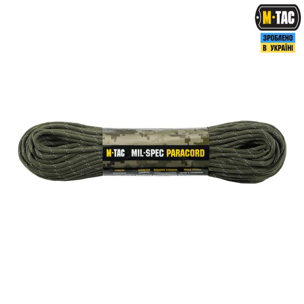 M-Tac паракорд 550 mil-spec 30m Ranger Green Reflective