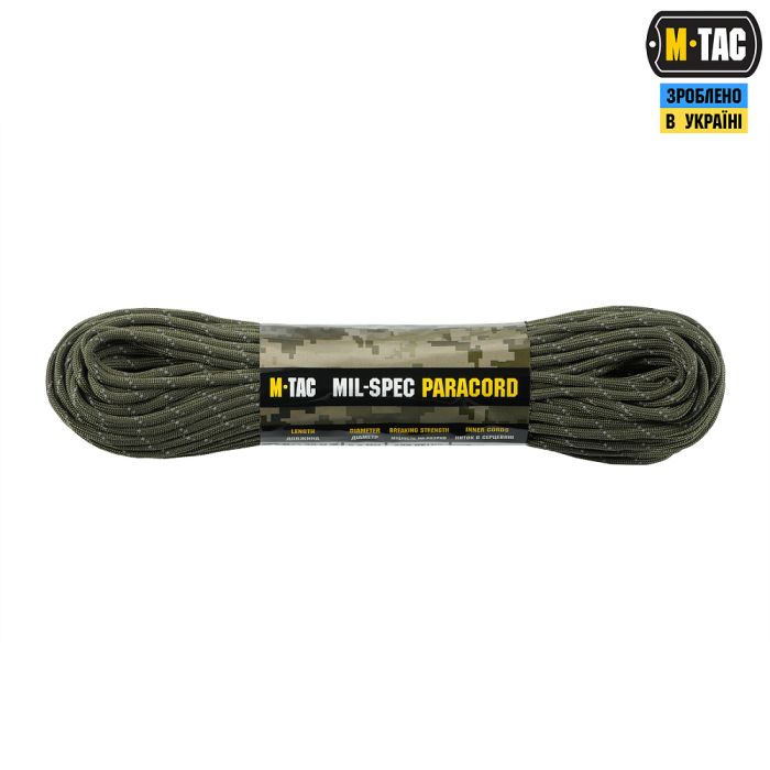 M-Tac паракорд 550 mil-spec 30m Ranger Green Reflective