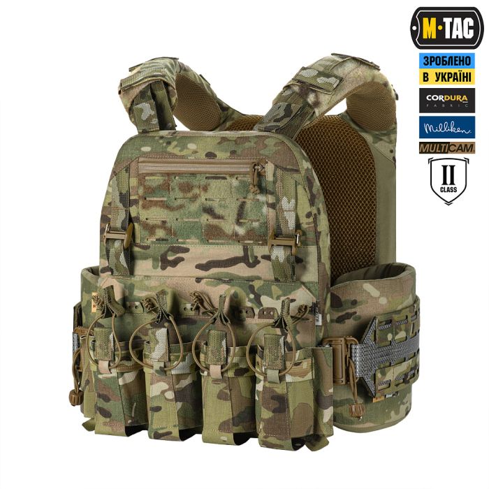 M-Tac плитоноска Cuirass Tiger Elite 2 клас захисту (розмір плити XL) Multicam