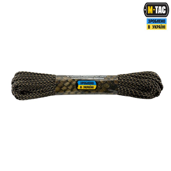 M-Tac паракорд Dragon Cord 15m Black/Coyote