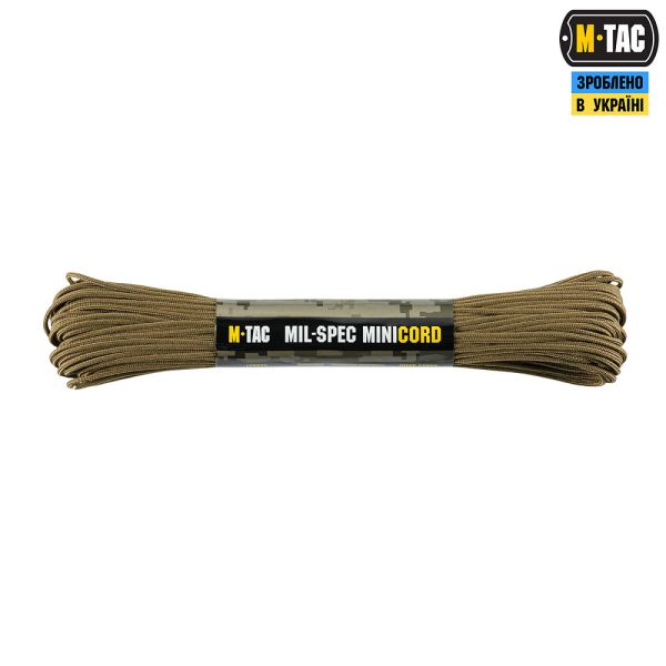 M-Tac паракорд Minicord Mil-Spec 30m Coyote