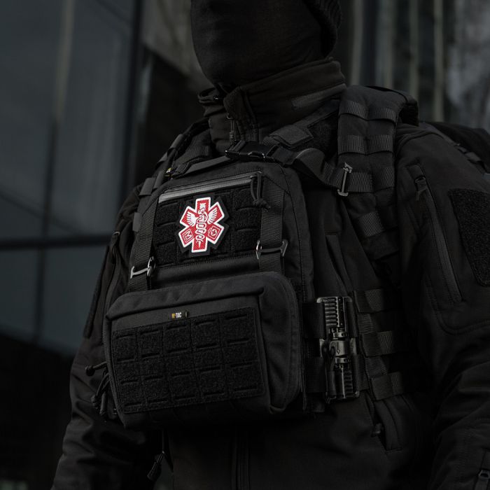 M-Tac нашивка Paramedic (вишивка) Black
