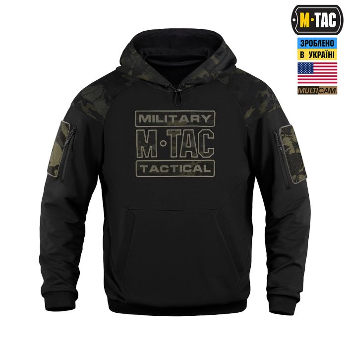 M-Tac кофта Hoodie Combat Black Multicam