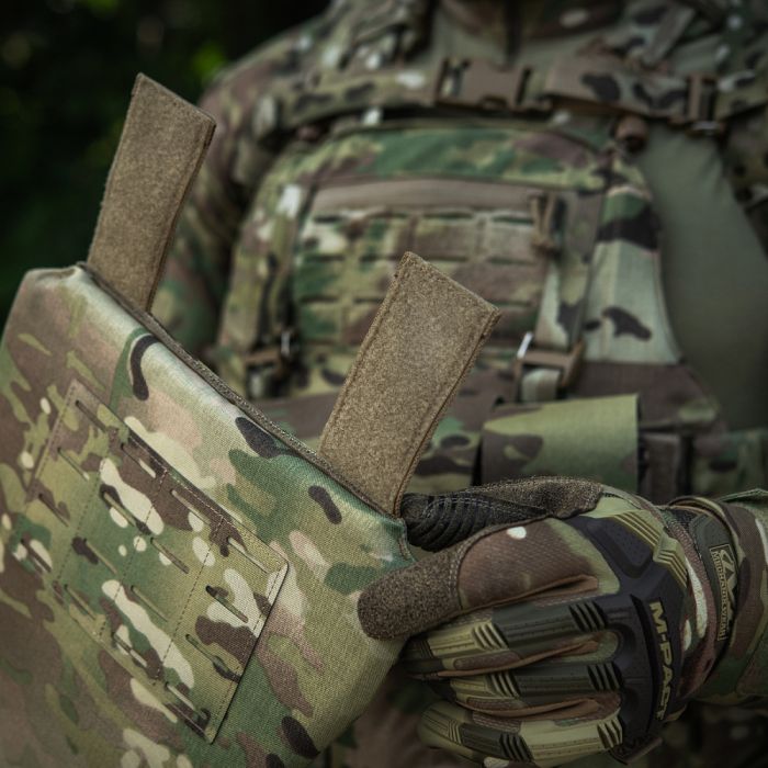 M-Tac фартух протиуламковий з балістичним пакетом 2 клас (BRONYX) Laser Cut Multicam