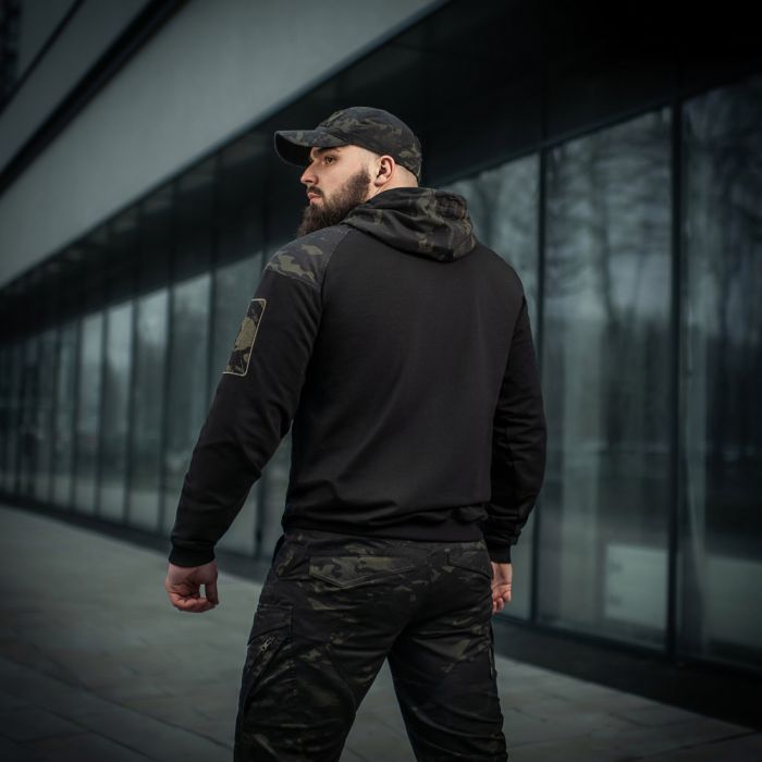 M-Tac кофта Hoodie Combat Black Multicam