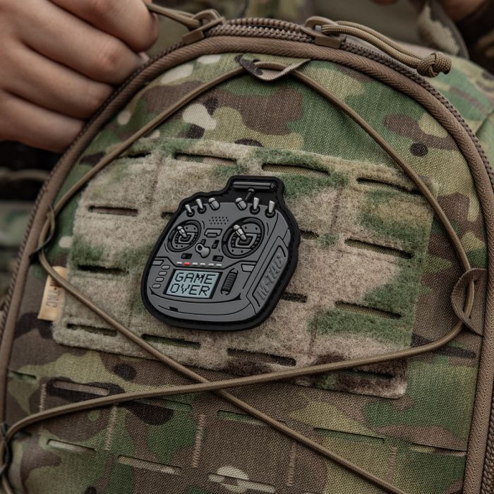 M-Tac нашивка пульт FPV сірий (PVC)