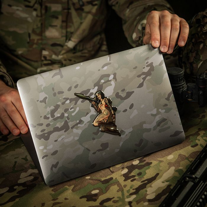 M-Tac наклейка об'ємна Tactical girl №9 РПГ Скандінавік