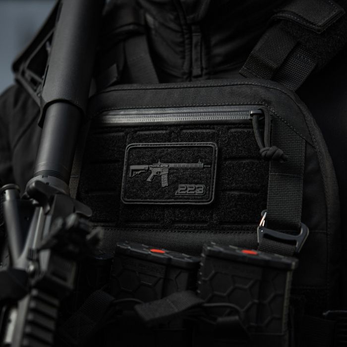 M-Tac нашивка AR-15 Velcro/PVC Black