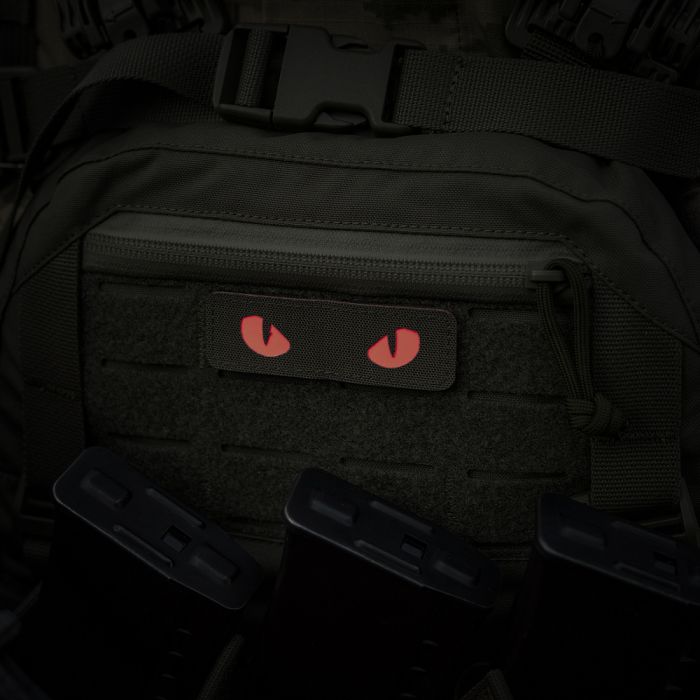 M-Tac нашивка Cat Eyes Laser Cut Ranger Green/Red/GID