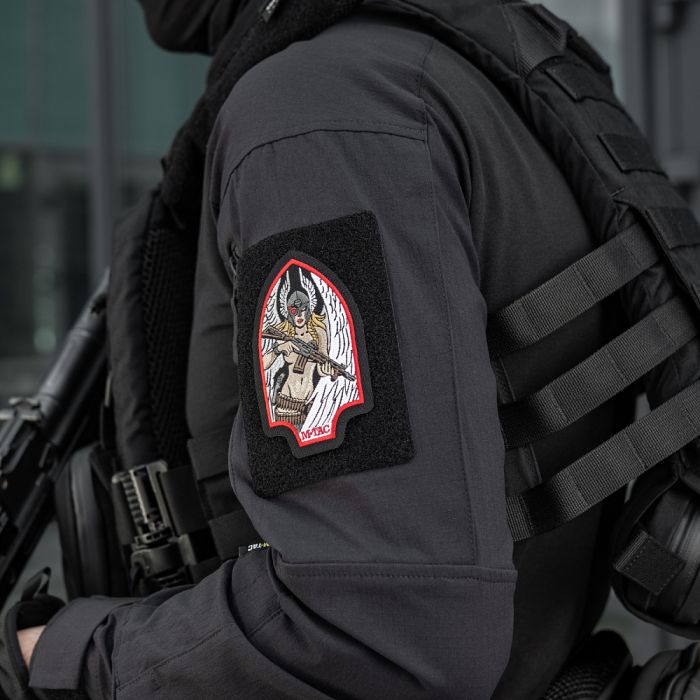 M-Tac нашивка Valkyrie (вишивка) Black/Red