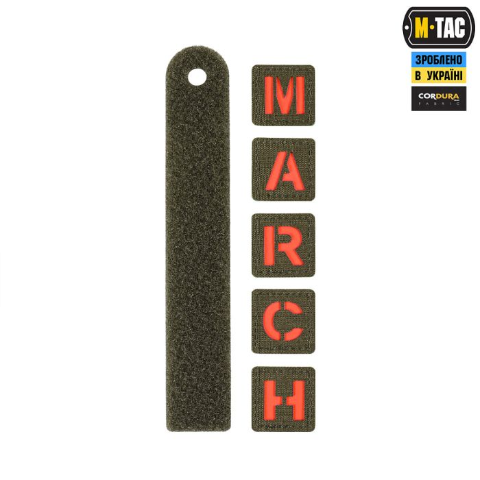 M-Tac нашивка MARCH Ranger Green/Red/GID