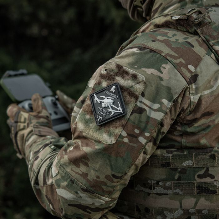 M-Tac нашивка Drones Zone PVC Black