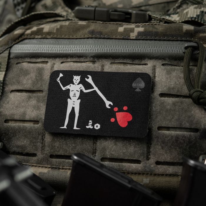 M-Tac нашивка прапор Чорна Борода Механік Black