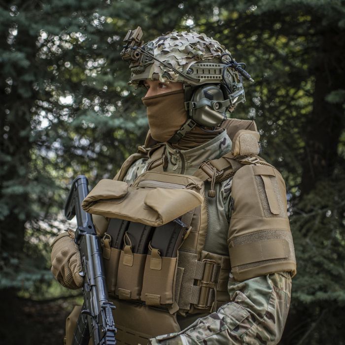 M-Tac Горжет сумісний з активними навушниками 1 клас захисту Elite Coyote
