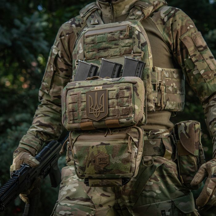 Нашивка герб України PVC великий Coyote