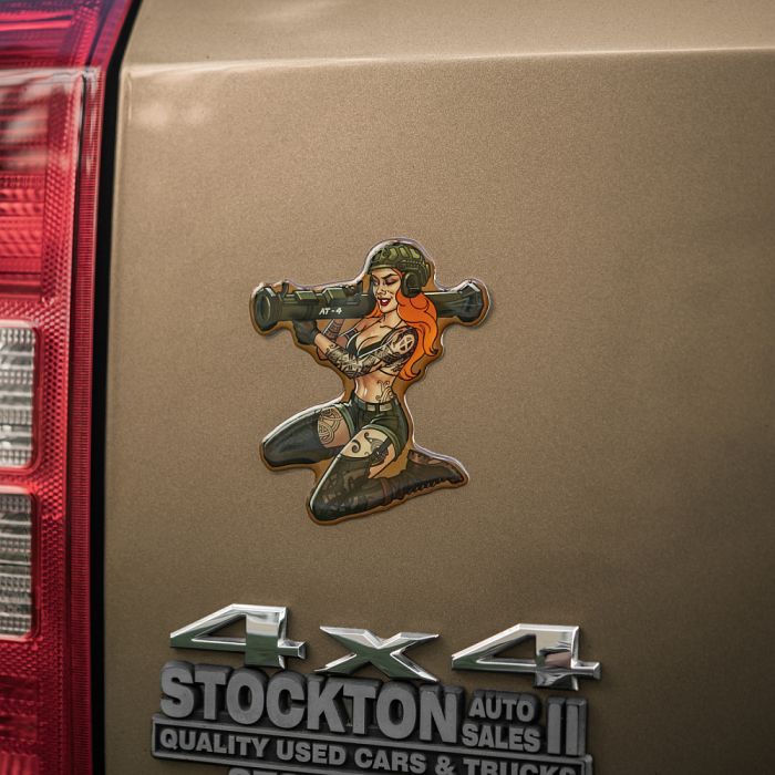 M-Tac наклейка об'ємна Tactical girl №10 AT4 Скандінавік