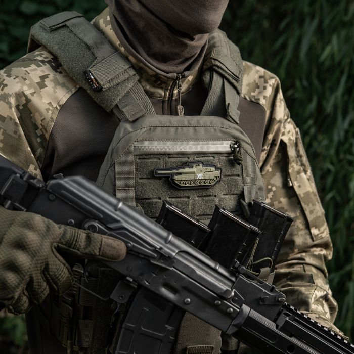 Нашивка Танк череп