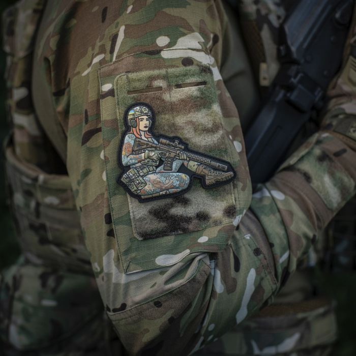 M-Tac нашивка Tactical girl №2 Якудза redhed PVC MC