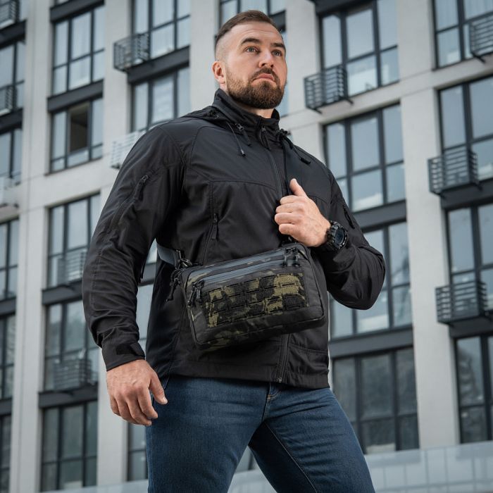 M-Tac сумка Admin Bag Medium Elite з липучкою Multicam Black/Black