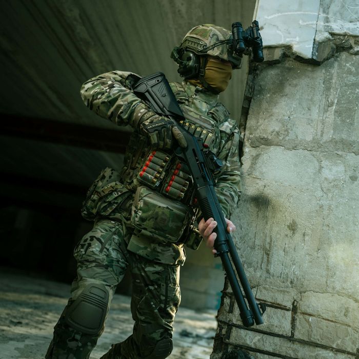 M-Tac патронташ на липучці для набоїв 12 калібру Multicam