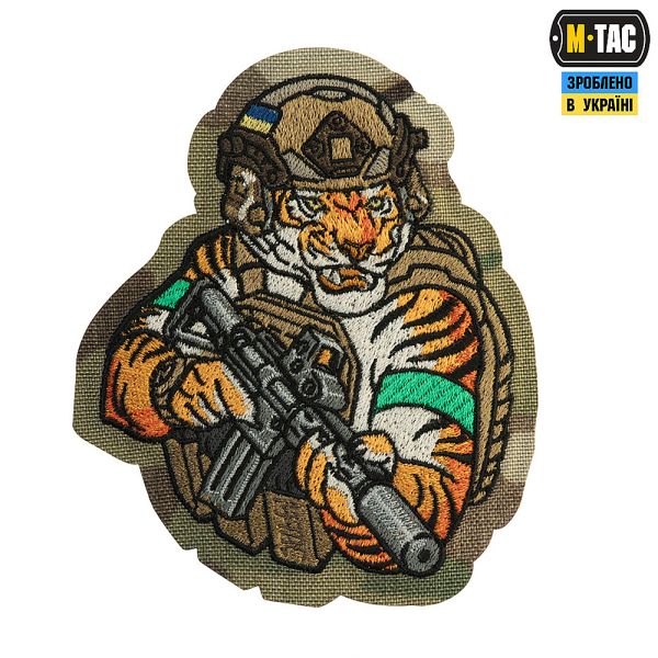 M-Tac нашивка Tiger (вишивка) Multicam/Coyote/Green