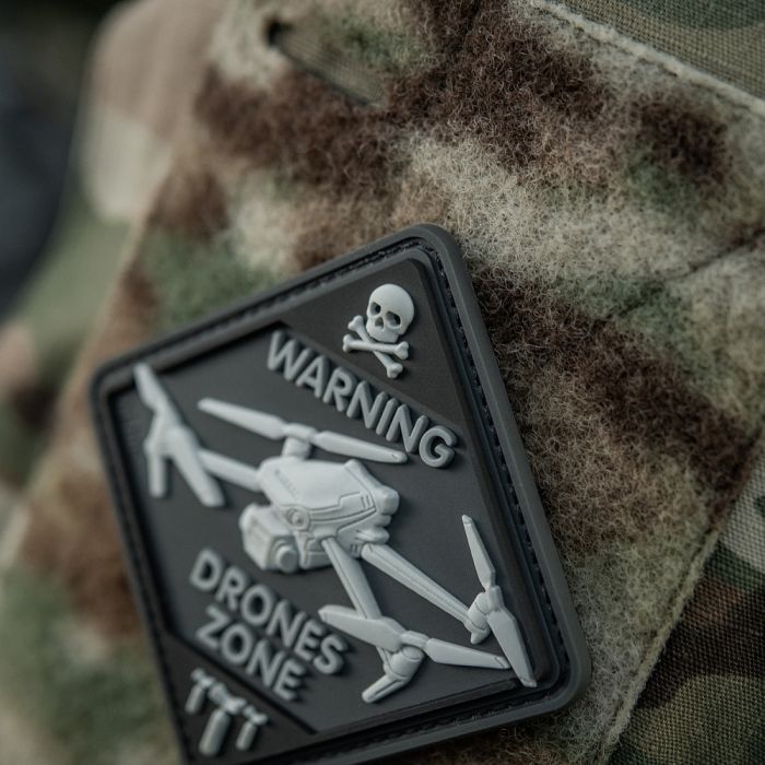 M-Tac нашивка Drones Zone PVC Black