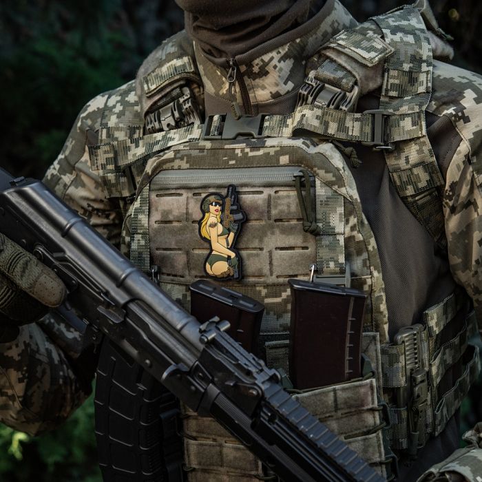 M-Tac нашивка Tactical girl №4 PVC Blonde