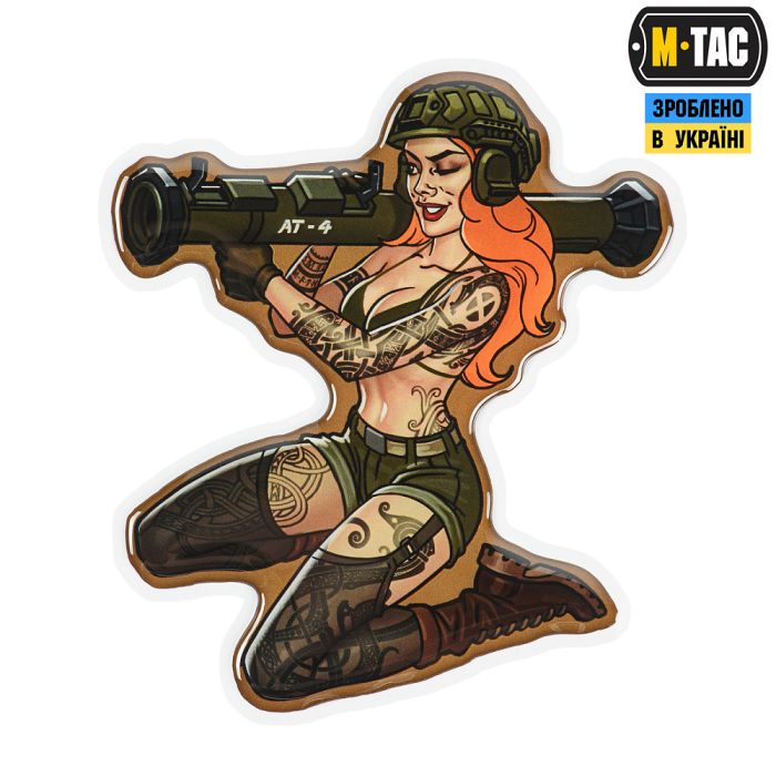 M-Tac наклейка об'ємна Tactical girl №10 AT4 Скандінавік