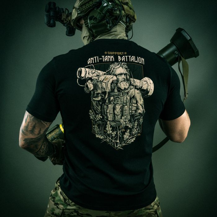 M-Tac футболка Anti-tank Battalion Black
