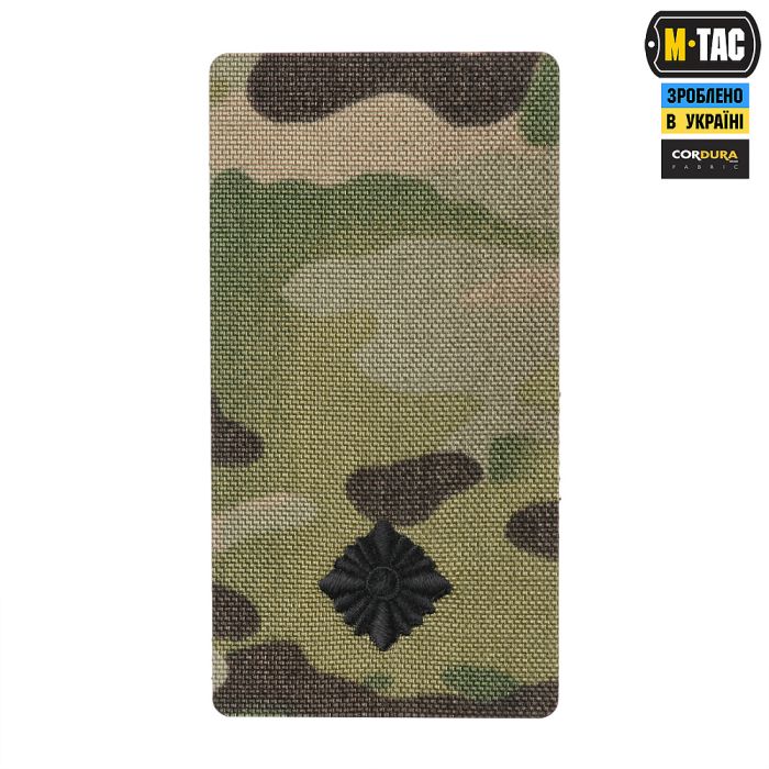 M-Tac погон на липучці Молодший лейтенант (вишивка) Multicam