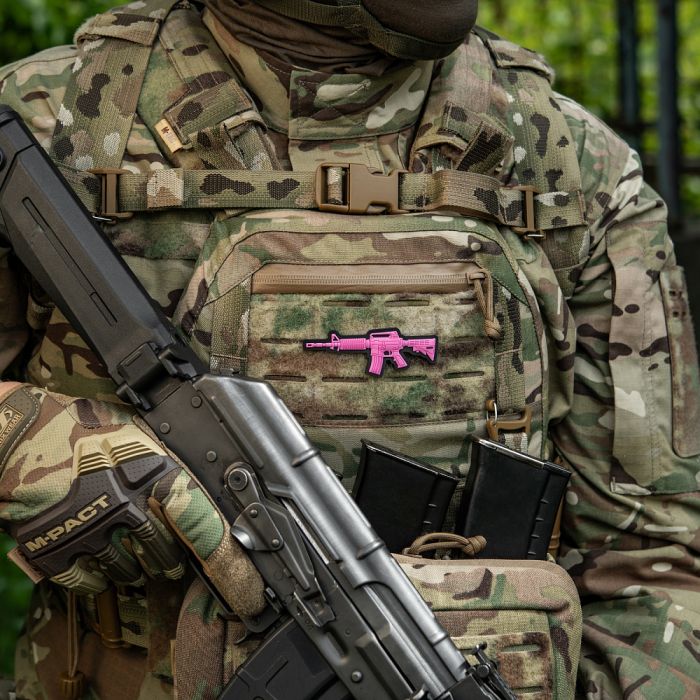 M-Tac нашивка M4A1 3D PVC Pink