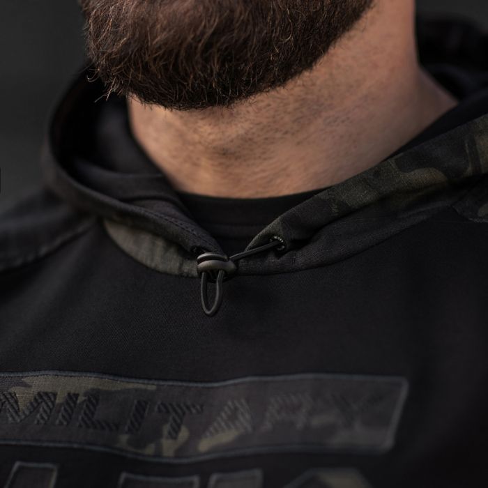 M-Tac кофта Hoodie Combat Black Edition Black Multicam
