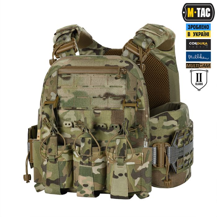 M-Tac плитоноска Cuirass Tiger FAST Elite 2 клас захисту (розмір плити М) Multicam