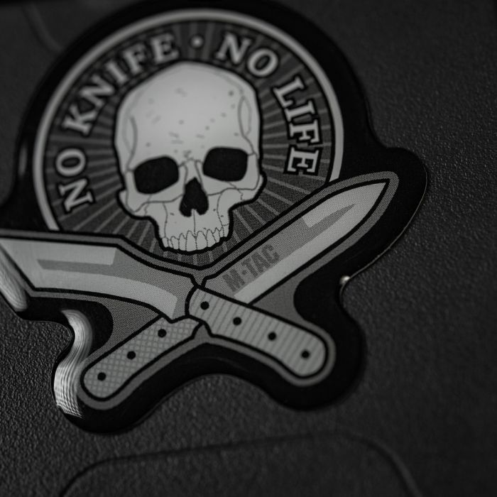 M-Tac наклейка об'ємна No Knife - No Life