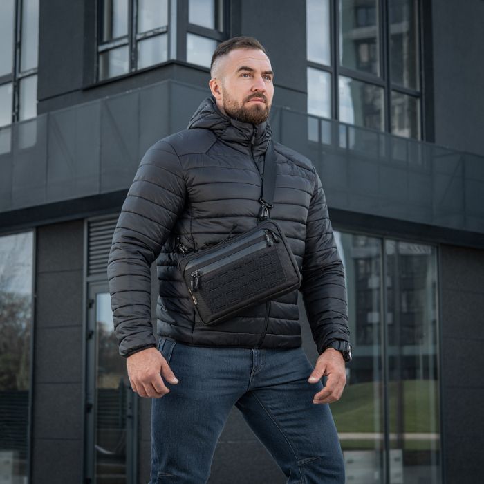 M-Tac сумка Admin Bag Medium Elite з липучкою Hex Black