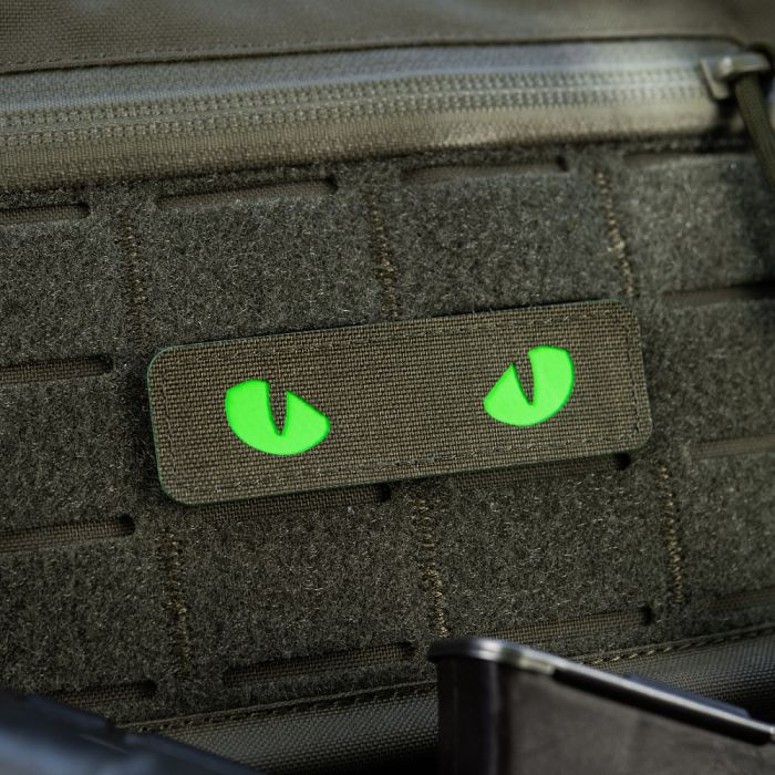 M-Tac нашивка Cat Eyes Laser Cut Ranger Green/Green/GID
