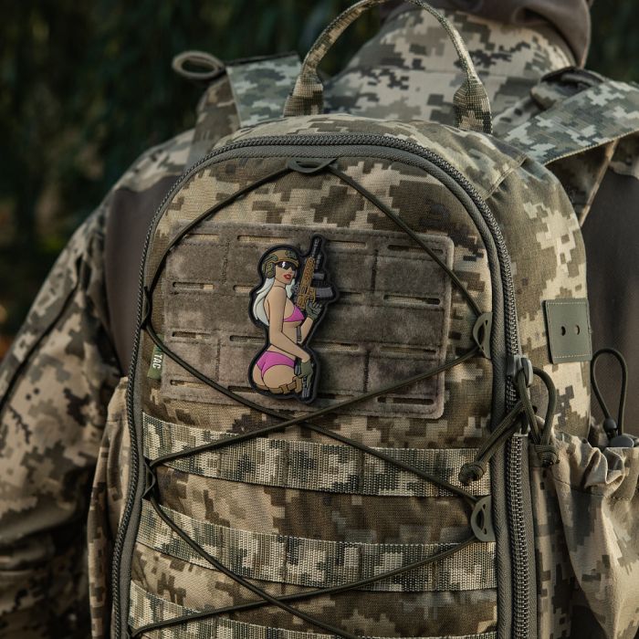 M-Tac нашивка Tactical girl №4 PVC Pink