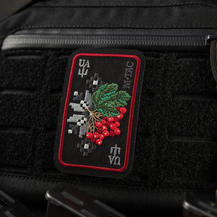 M-Tac нашивка Орнамент Калина (вишивка) Black/Red