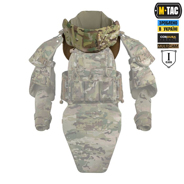 M-Tac Горжет сумісний з активними навушниками 1 клас захисту Elite Multicam