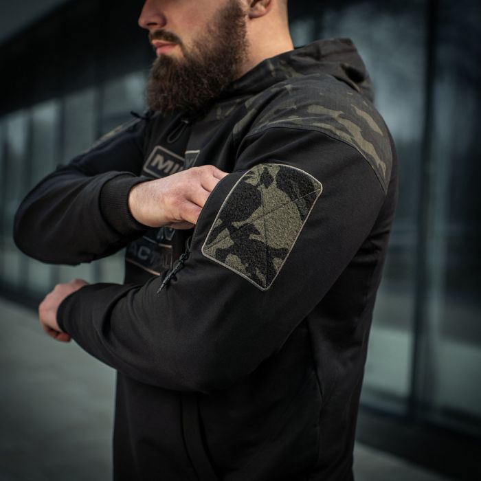 M-Tac кофта Hoodie Combat Black Multicam