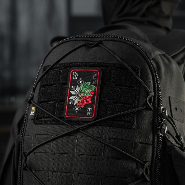 M-Tac нашивка Орнамент Калина (вишивка) Black/Red