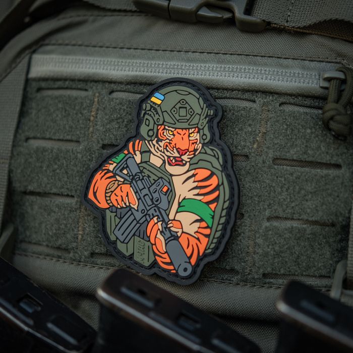 M-Tac нашивка Тигр Зелений скотч PVC olive