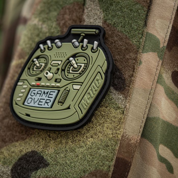 M-Tac нашивка пульт FPV олива (PVC)
