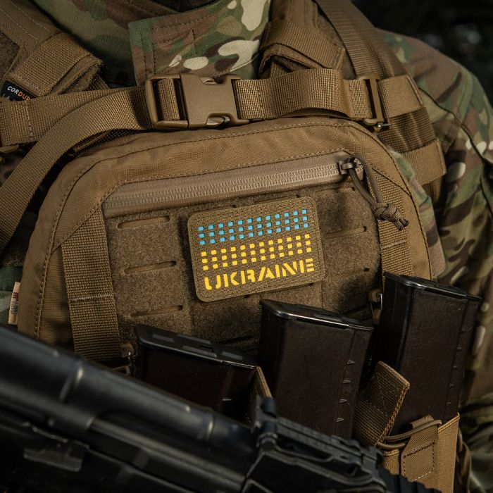 M-Tac нашивка Ukraine Laser Cut Coyote/Yellow/Blue/GID
