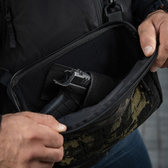 M-Tac сумка Admin Bag Medium Elite з липучкою Multicam Black/Black