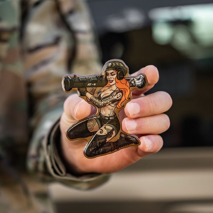 M-Tac наклейка об'ємна Tactical girl №10 AT4 Скандінавік
